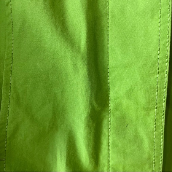 Eddie Bauer Women’s Button-Up Spring Coat – XS – Lime Green long jacket bright - Picture 7 of 11